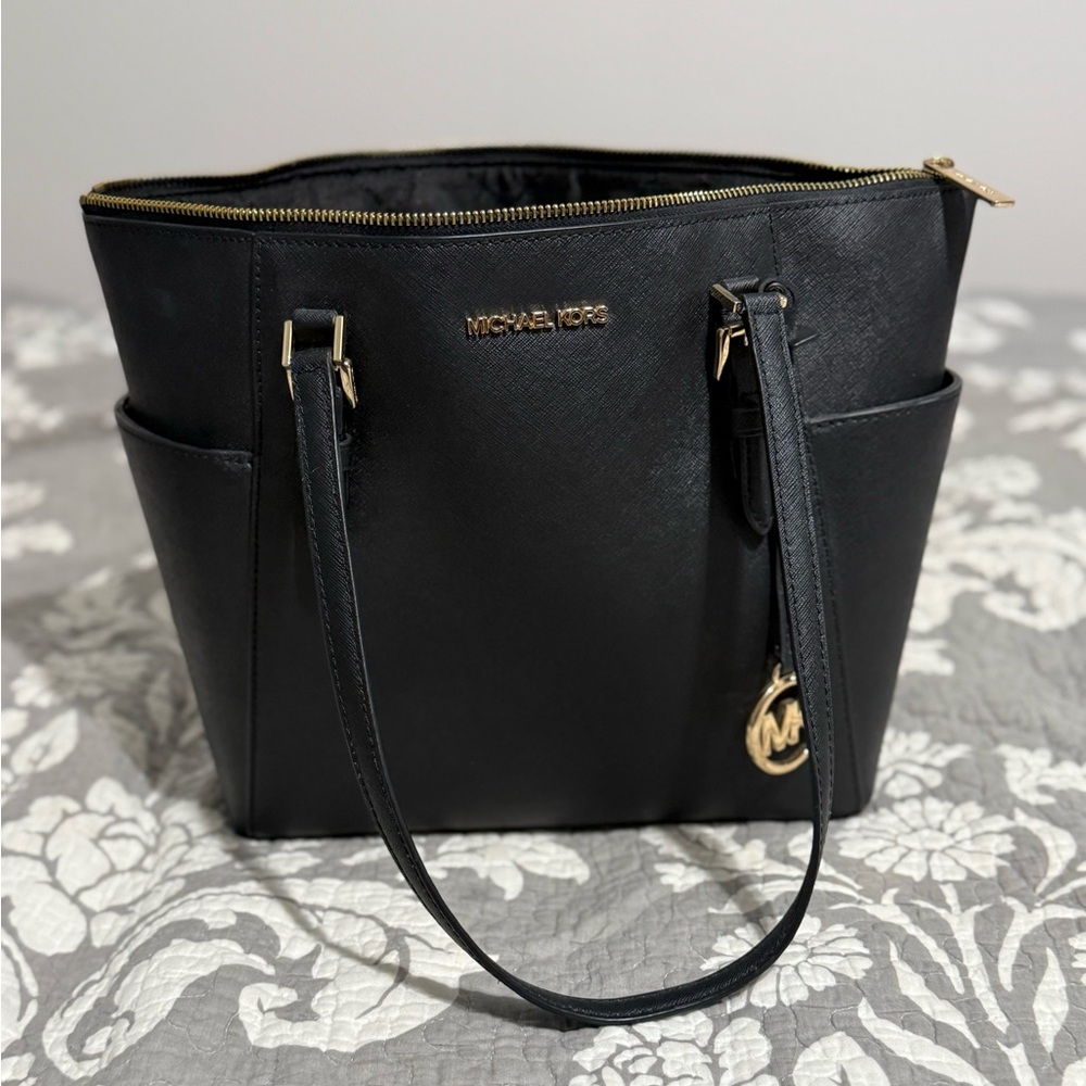 Michael Kors Black Leather Tote